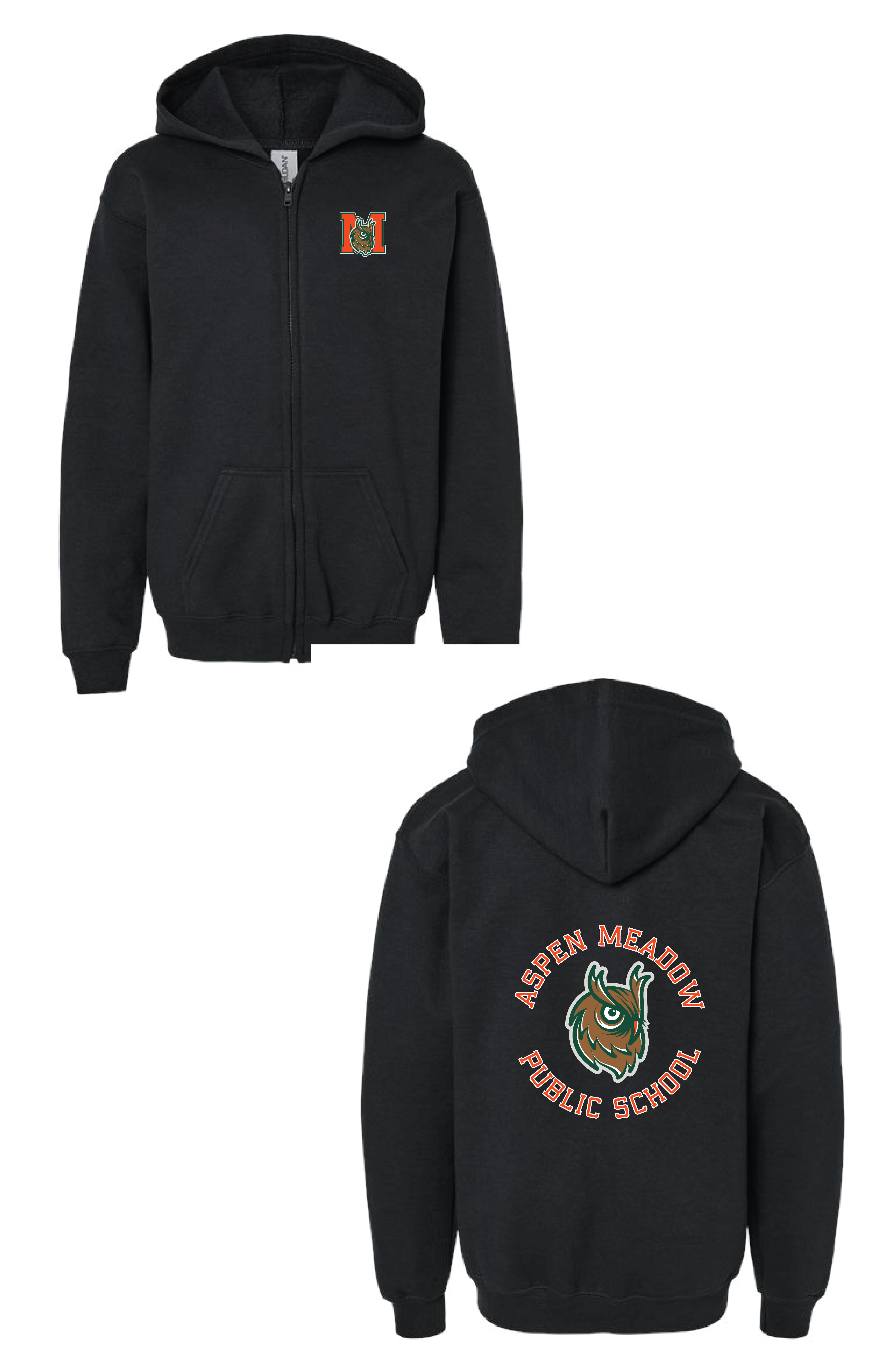 Full Zip Up Adult Hoodie