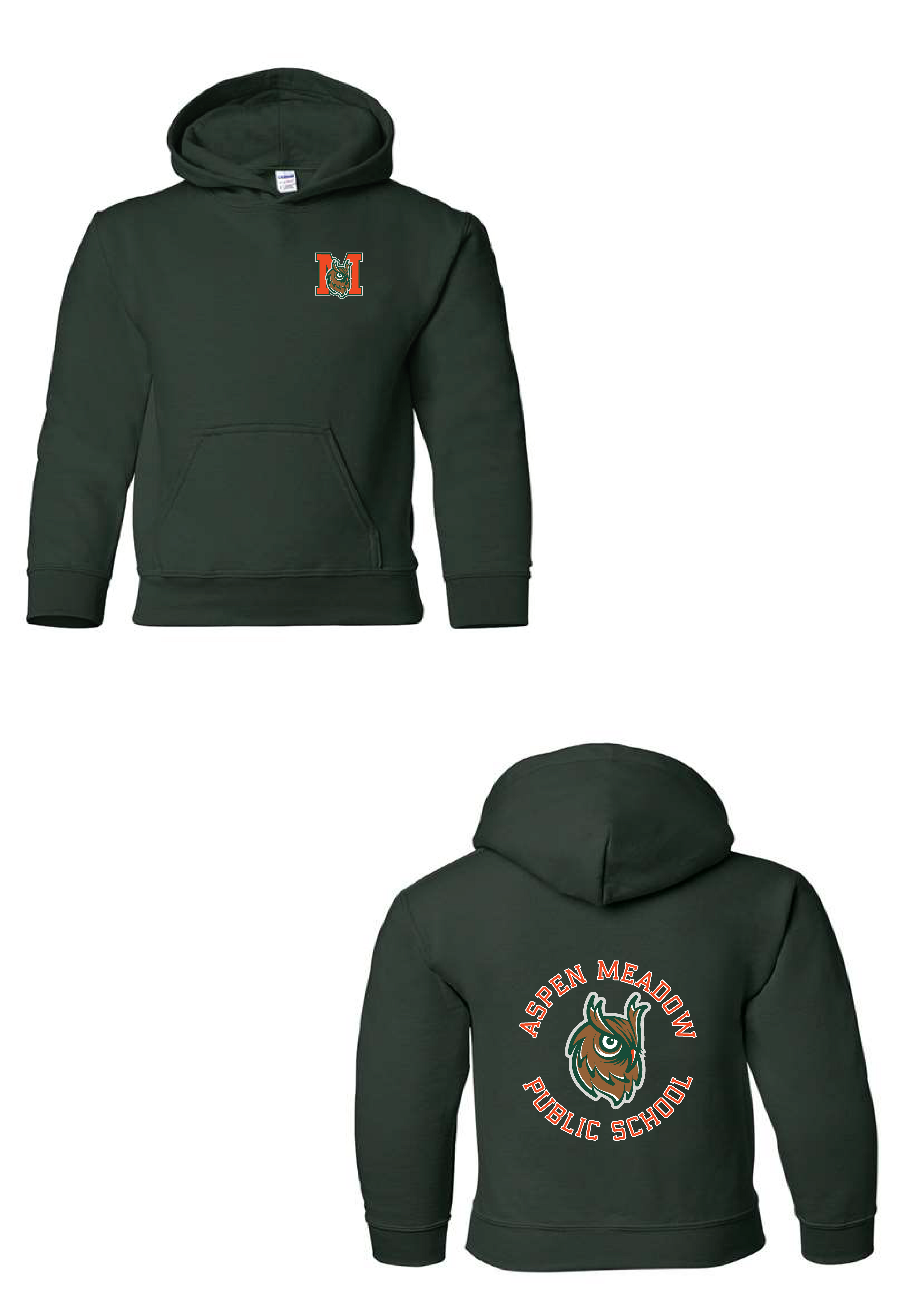 Meadow Owls Adult Hoodie